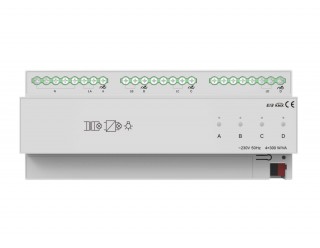 Akubela EIB/KNX 4-way 300W Thyristor Dimming Module - KXAC-B1D4P300